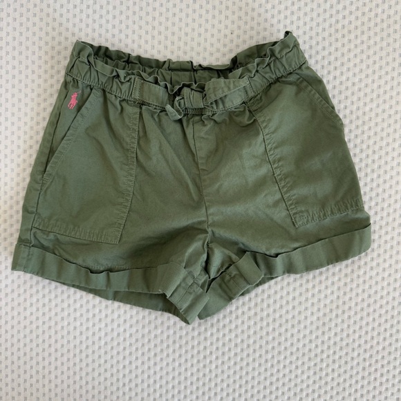 Polo Ralph Lauren Other - Polo Ralph Lauren girls utility cargo shorts in army green size 6